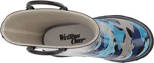 Image of Western Chief Kids Ladybug Rain Boot(Toddler /Little Kid /Big Kid) | Built for outdoor play, pull-on loops for self-dressing, comfort EVA insole, rubber traction outsole, toddler to big kid size