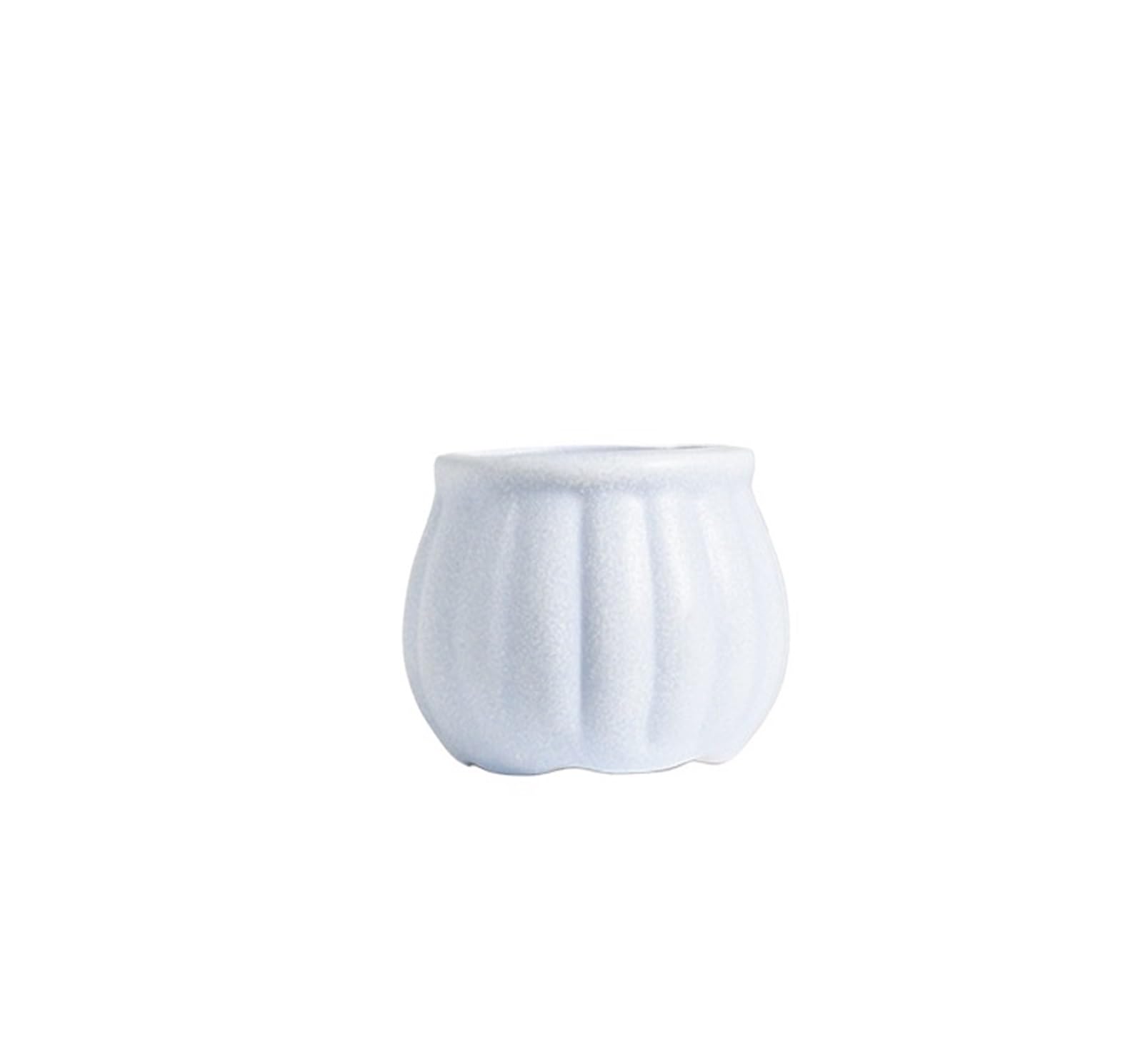 JUAKSQZYI Ceramic Flower Planter Pot Small Farmhouse Lightweight Flower Pot Plant Containers for Indoor Outdoor(Blue)