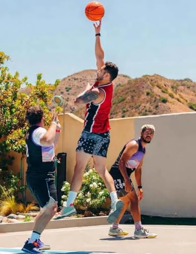 Men's Mesh Graphic Basketball Shorts Streetwear Gym Shorts Summer Cool Casual Running Workout Shorts with Pockets2