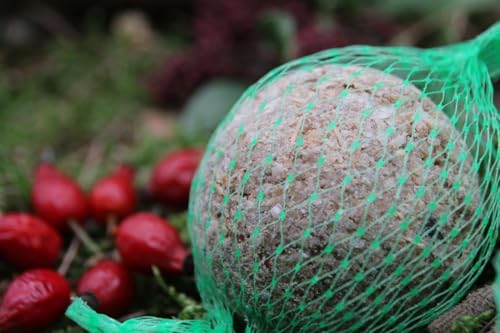 Anhaltiner Meisenknödel 300St. mit Netz mit Insekten Rindertalg Wildvögel Fett