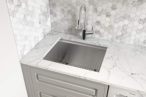 Ruvati 23" X 19" X 13" Deep Laundry Utility Workstation Sink Undermount 16 Gauge - Rvu6320 #TOP5