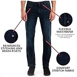 Mens Jeans Relaxed Fit – Straight Leg Stretch Jeans for Men – Ultimate Comfort Superflex Pants - Image 3