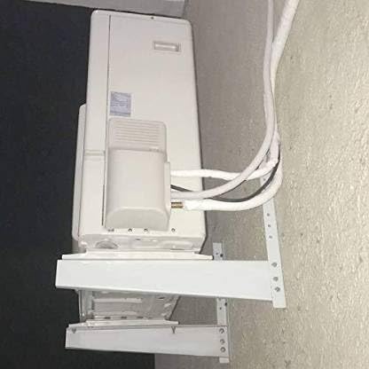 Image of Zigma Air Conditioner AC stand Outdoor for 1 Ton, 1.5 Ton, 2 Ton AC Stand, Heavy Duty AC Outdoor Unit Stand Wall Mounting Bracket Special Coated (Size: Stand L-47cm, Taper L-39, Weight 2.5kg)