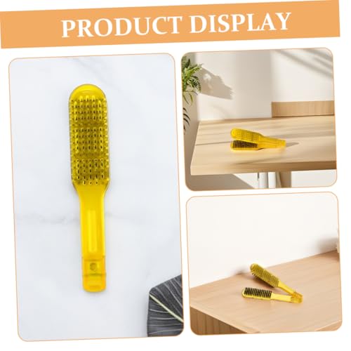 SMASOLO Peine alisador de cabello de doble cara, 3 piezas, con cerdas antiestáticas y resistentes al calor, desenredador para peluquería y uso doméstico, ligero y portátil para alisado rápido del cabello miniatura 3