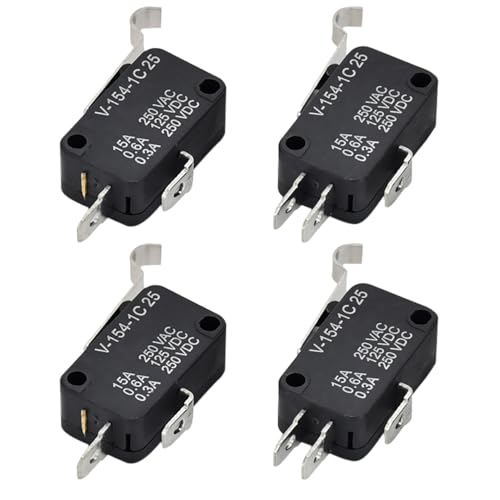 Texxparts 4PCS Golf Cart Micro Switch 2 & 3 Prong 1014807 1014808 for Club Car Golf Cart DS & Precedent 1982-UP for Tempo Golf Cart 2018-UP