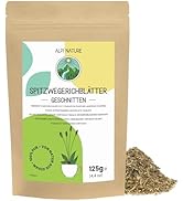 Alpi Nature Plantain Lancéolé Thé 125g, Plantain Lancéolé Séché et Coupé, Thé en Vrac
