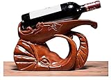 QQW Weinregale Für Weinflaschen Aufbewahrung Wein Rack Palisander Schnitzen Elefant Weinregal Weinablage Tier Wohnzimmer Zubehör Dekoration Mahagonifahrzeug