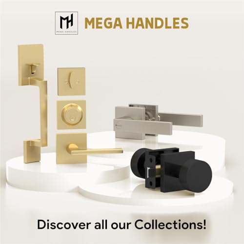 Image of Mega Handles T-Strike Door Plate - Durable Door Strike Plate, Silver Strike Plates for Interior Doors