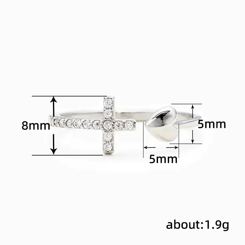 White Gold & Gold Plated Heart Criss Cross White Cubic Zirconia Engagement Rings Wedding Bridal Band Promise Rings Evening Parties Anniversary Valentine's Day Gifts Eternity Bands for Women2