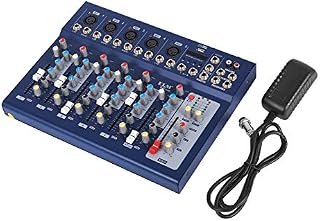 VEVOR 7 Channel Audio Mixer with 48V Phantom Power Mixing Console USB MP3