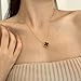 AIPPK Clover Pendant Necklace for Women 18K Gold Plated Van Cleef Four Leaf Clover Necklaces Lucky Simple Jewelry Gifts for Women (White)