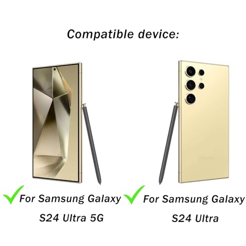 Image of Galaxy S24 Ultra S Pen for Samsung Galaxy S24 Ultra Stylus Replacement,Gold | WithBluetooth, S24 Ultra Stylus S Pen Replacement for Samsung Galaxy S24 Ultra Stylus, EJ- PS928BYEGUS, 4096 Levels Pressure