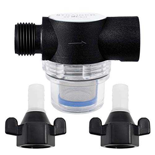 Filtre pour Pompe à Visser Crépine De Pompe à Eau à Membrane Marine RV Marine 1 / 2inch Le Filtre à SéDiments pour L'ExtéRieur Filtre D'EntréE d'eau de Jardinage avec éCran 50 Mesh