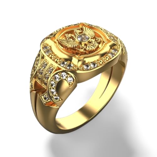 Bague anneau dorée avec pierre blanche bijou fashion pour fête