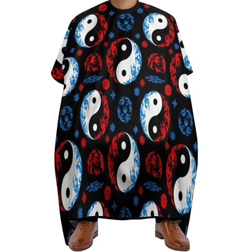 Bata de peluquería Tai Chi capa de corte de pelo de 140x168cm ideal para barberías modernas