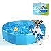 Produktbild Nobleza Hundepool Für Kleine Hunde Faltbare Haustier Planschbecken Hundebadewanne Pool Für den Hund Katze Eco-Friendly PVC 80cm