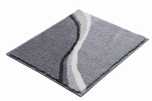 Grund Bath Mat, Ultra Soft and Absorbent, Anti Slip, 5 Years Warranty, LUCA, Small Mat 50x60 cm, Grey