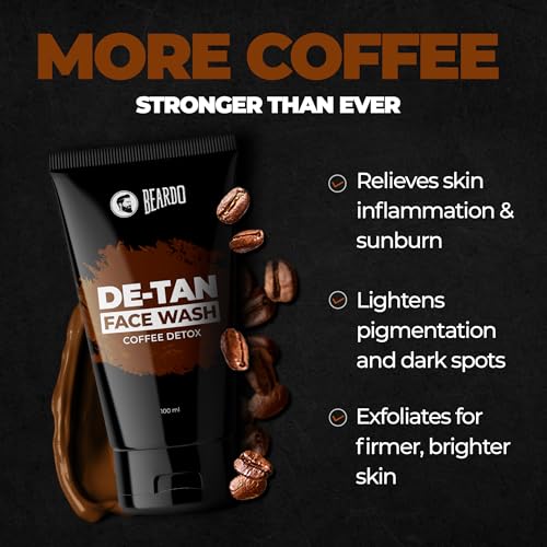 Image of Beardo Detan Combo For Men (Set of 3) | Detan Face Wash & Detan Scrub & Detan Body Wash with Powerful Coffee Extract for Tan Removal | Hydrates & Exfoliates Men's Skin for Oil Control