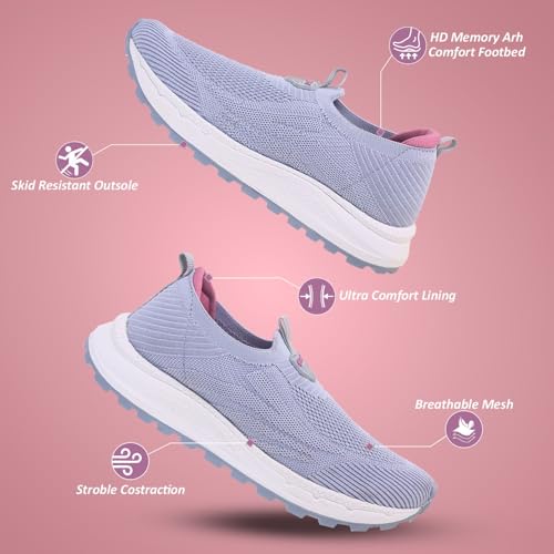 Image of SPARX SL-327 Sports Shoes for Women | Trendy Design, Cushioned Sole & Everyday Comfor