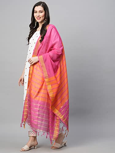 Image of ANNI DESIGNER Women's Cotton Blend Kurta with Pant & Dupatta