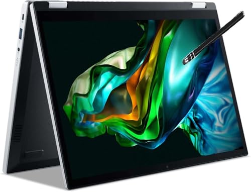 acer Écran tactile Spin 14 convertible 2 en 1 pour ordinateur portable Intel 8 cœurs i3 jusqu'à 3,8 GHz 14
