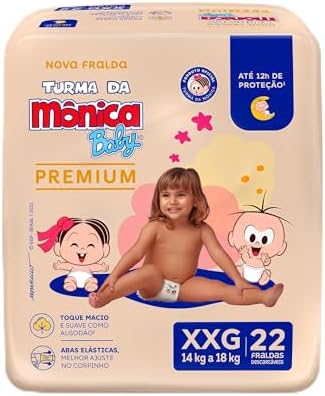 Turma da Mônica Baby Premium Econômica XXG 22 Unidades