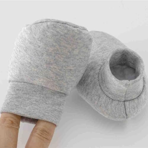 yanzunlrn Lot de 3 bonnets en coton pour nouveau-né avec moufles et couvre-pieds pour bébé - Gants chauds avec chaussettes - Accessoires d'hiver pour bébé, blanc, taille unique – vue 5