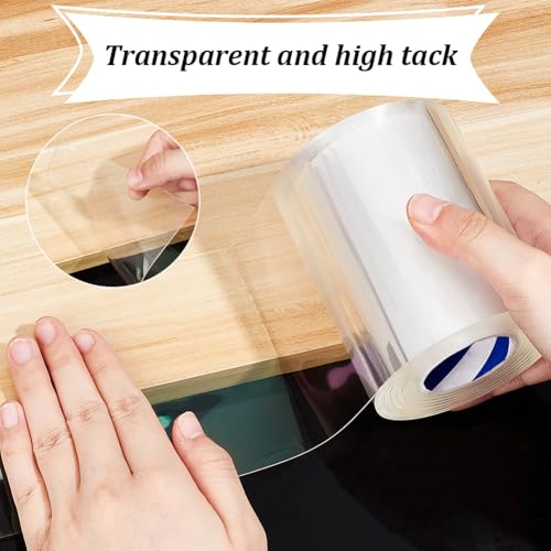 NBEADS 5m Transparenter Kantenschutz, 10cm Kantenschutz Selbstklebend Transparent Selbstklebend Eckenschutz Tischkantenschoner für Autotür Möbel Küche