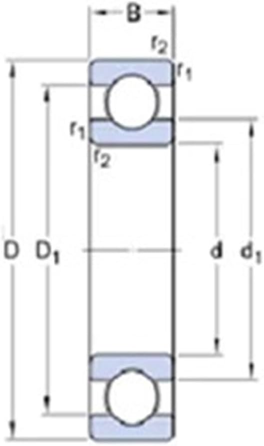 6909ZZ Bearing ABEC-1 45x68x12 mm Thin Section 6909 ZZ Ball Bearings 6909Z 61909 Z
