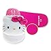 Josmo Sanrio Hello Kitty slippers for Women - Kitty White indoor cute house shoes plush fuzzy Cat slipper - White Fuchsia (size 5-6 Adult)