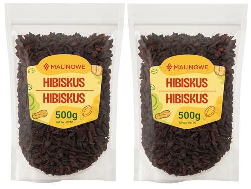 Malinowe HIBISKUSBLÜTEN GETROCKNET 2x500g Aromatisch Hibiskus