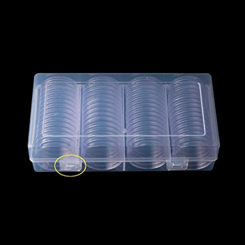 Caja decorativa transparente para monedas 60 piezas miniatura 6