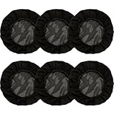 6-teilige Haarnetze für Mitarbeiter in der Gastronomie, staubdichte, elastische Einweg-Kochmütze, Unisex, verstellbare Netz-Haarnetze