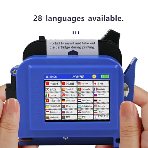 Image of 12.7mm Portable Mini Printer Handheld Inkjet Printer for Text QR Barcode Image Batch Number Logo Image(JP)