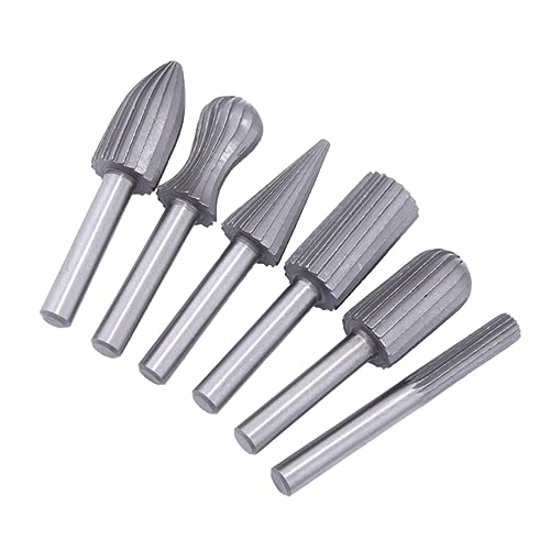 Set de 12 fresas rotativas de acero al carbono para madera miniatura 2