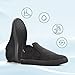 SUADEX Slip On Non Slip Work Shoes for Men,Mens Lightweight Food Service Walking Sneakers Chef Shoes for Women Comfortable Safety Footwear Black