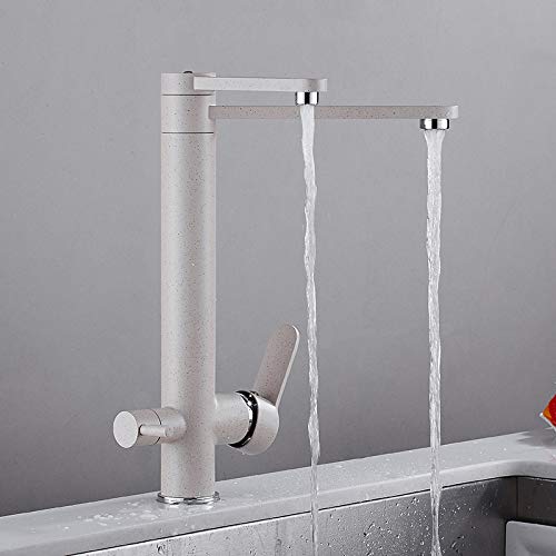 Robinet de cuisine noir à un trou au design commercial haut de gamme pour évier