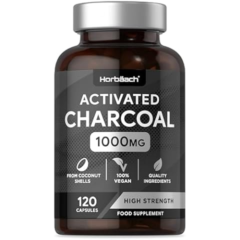 Horbaach Activated Charcoal Capsules 1000mg Cover
