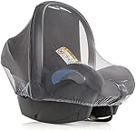 Net Mosquito pour bébé porteur – Insertion d'un siège de voiture pour bébé Mesh Net - Universal Fit, Bassinet et Poussette Qualité Premium: Lavable en machine - gris