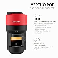 Nespresso Krups Vertuo Pop Kaffeekapselmaschine, Kapazität: 560 ml, automatische Kapselerkennung, One-Touch-System, 4 Tassengrößen, verkürzte Aufheizzeit, nachhaltig, Spicy Red, XN9205 – Ansicht 2