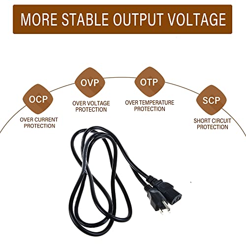 Digipartspower AC Power Cord Cable for Yamaha MSP5STUDIO MG12XU USB Bi Amplified Powered Studio