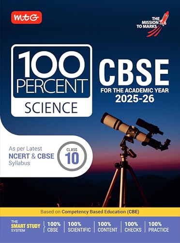 Image of MTG CBSE Class-10 100 Percent Science For 2025-26 Exam | As Per NCERT & CBSE Syllabus | Chapter-Wise Question Bank, Theory, Diagrams Available All in One Book