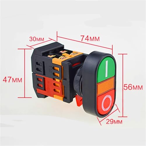 Interrupteur double bouton 10A AC220V pour sécuriser vos commandes - 4