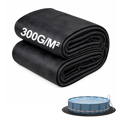 Abimars Pool Pads for Above Ground Pool 24 Round Seamless Pool Liner Pad for Underfoot Comfort Puncture-Resistant Pool Liner Protection Mat Eco-Friendly Fabric