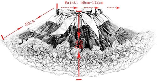 Honeystore Women's 3-Layered Tutu Dance Petticoat Pleated Mini Skirt, 16" Length3