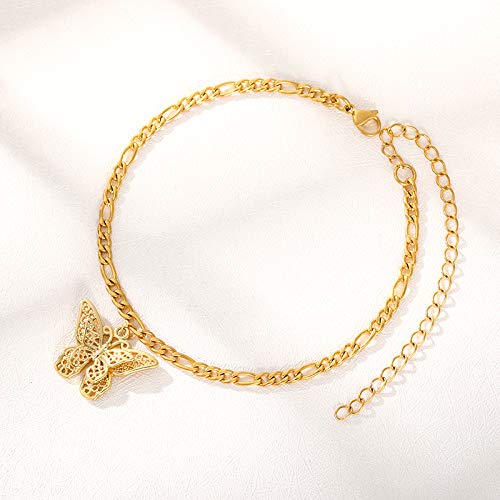 LOYJOY Butterfly Charm Gold and Silver Plated Bracelets #TOP24