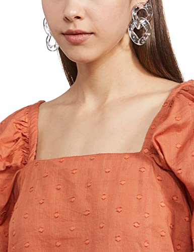 Image of Safana Women's Regular Fit Shirt (LTP7889 Rust 2XL)