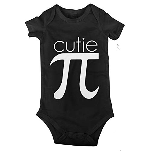 Cutie Pie Baby Newborn Jumpsuits Tights Pajamas Climbing Clothes Toddlers Short-Sleeved Bodysuits Black