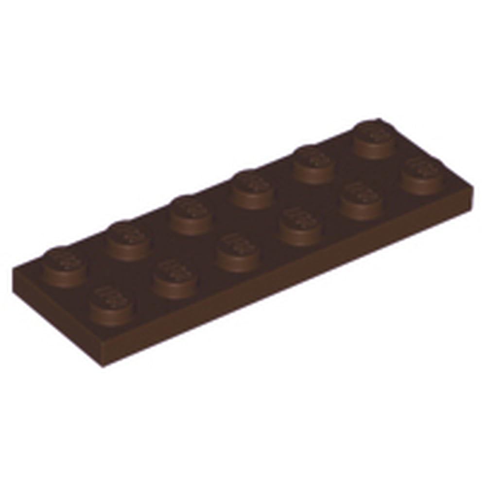 LEGO Plate 2 x 6 Part 3795, Part 3795, Choose Your Colour (Dark Brown, 10, Bricks) โ image 1