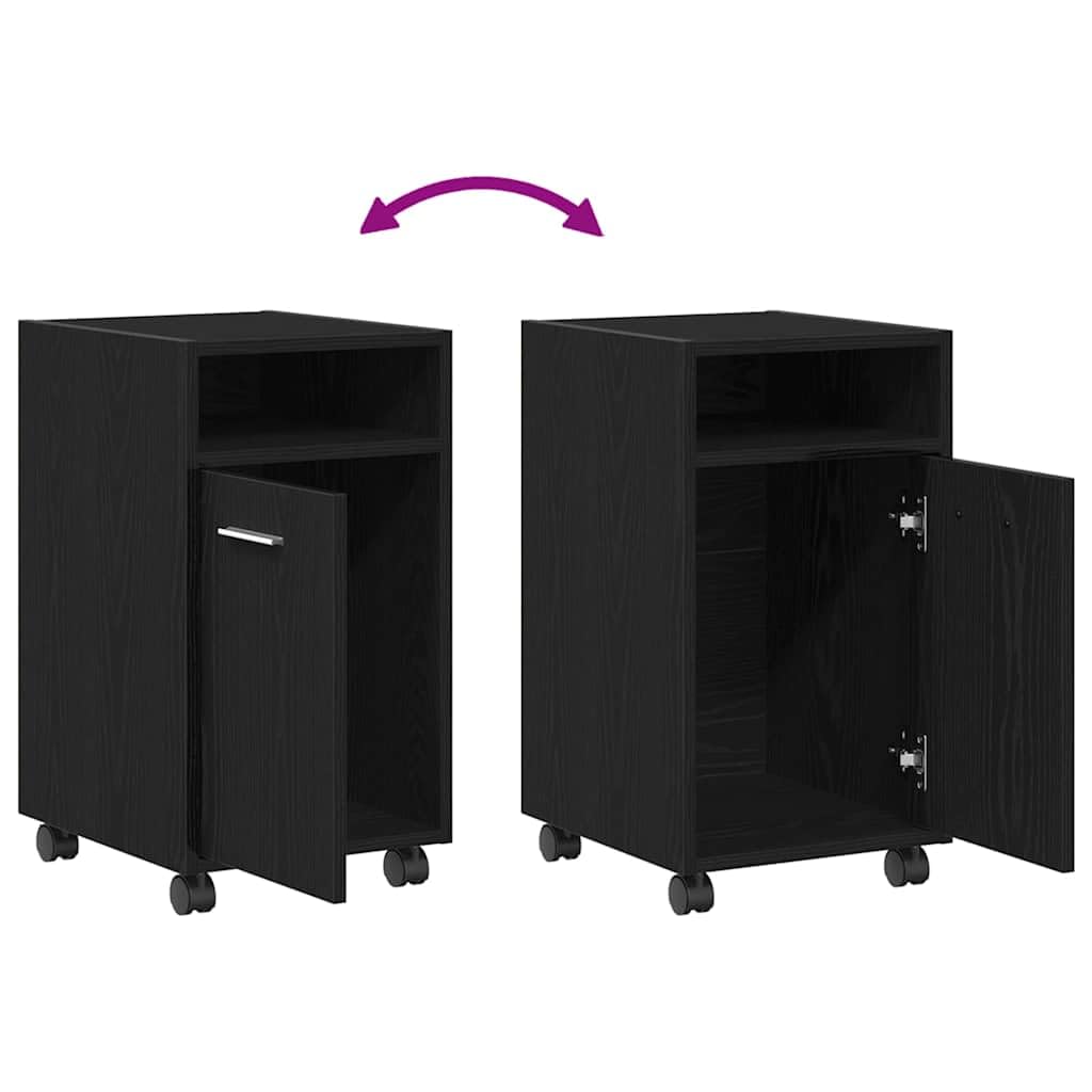 vidaXL Wózkowa szafka boczna 33 x 38 x 60 cm Drewno inżynieryjne | Elegancki, nowoczesny wygląd, który świetnie się prezentuje, Kompaktowa forma, idealna do małych przestrzeni,